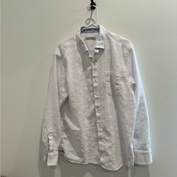 Tommy Bahama Barbados Breeze Playa Plaid Stretch-Linen Long-Sleeve Shirt - Picture 2 of 6